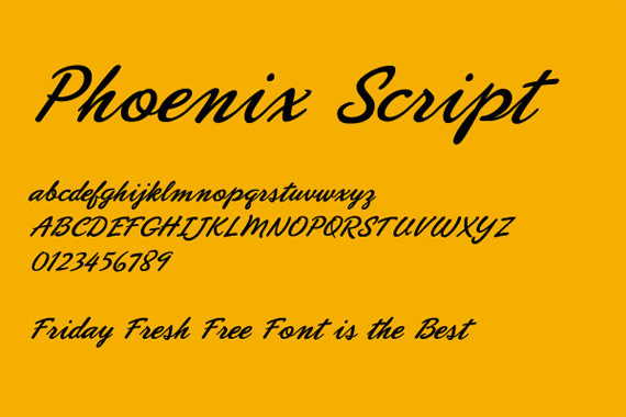 Font "Phoenix"