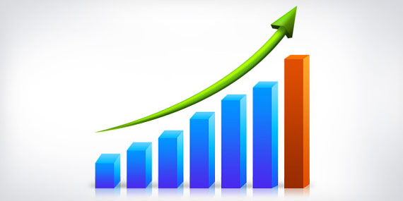 PSD "business growth graph"