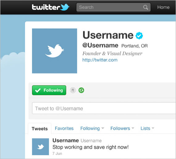 PSD "Twitter UI GUI template"