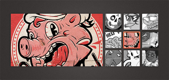 PSD Design de galerie d'images