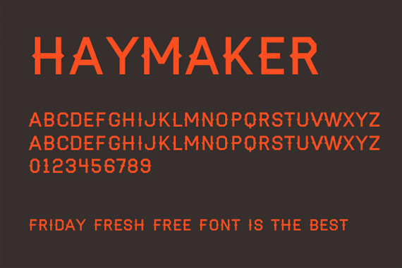 Fonts "Haymaker"