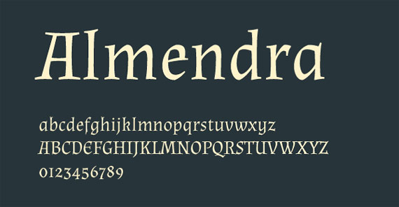 Fonts "Almendra"